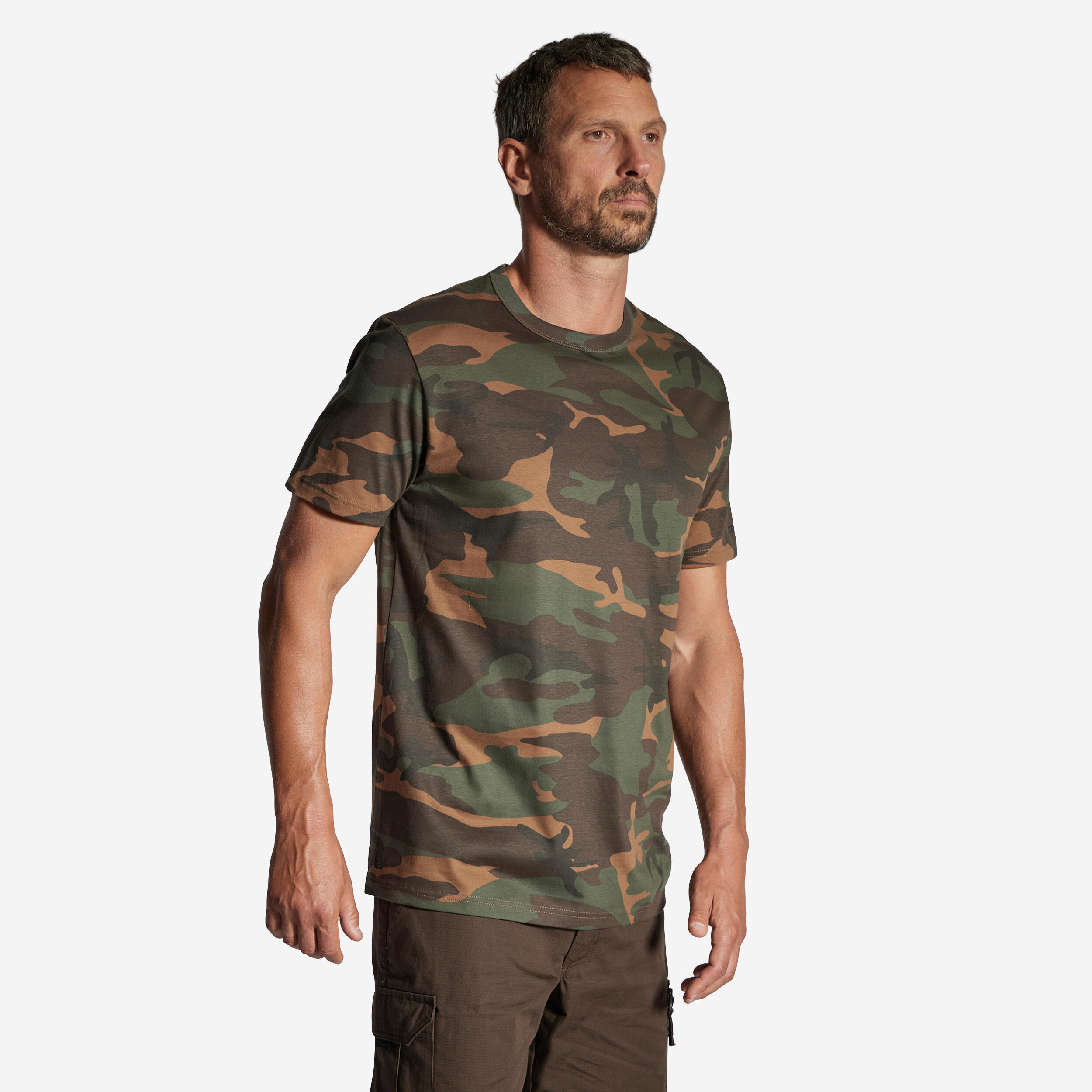 

ФУТБОЛКА DURABLE 100 CAMO WOODLAND ЗЕЛЕНАЯ Solognac