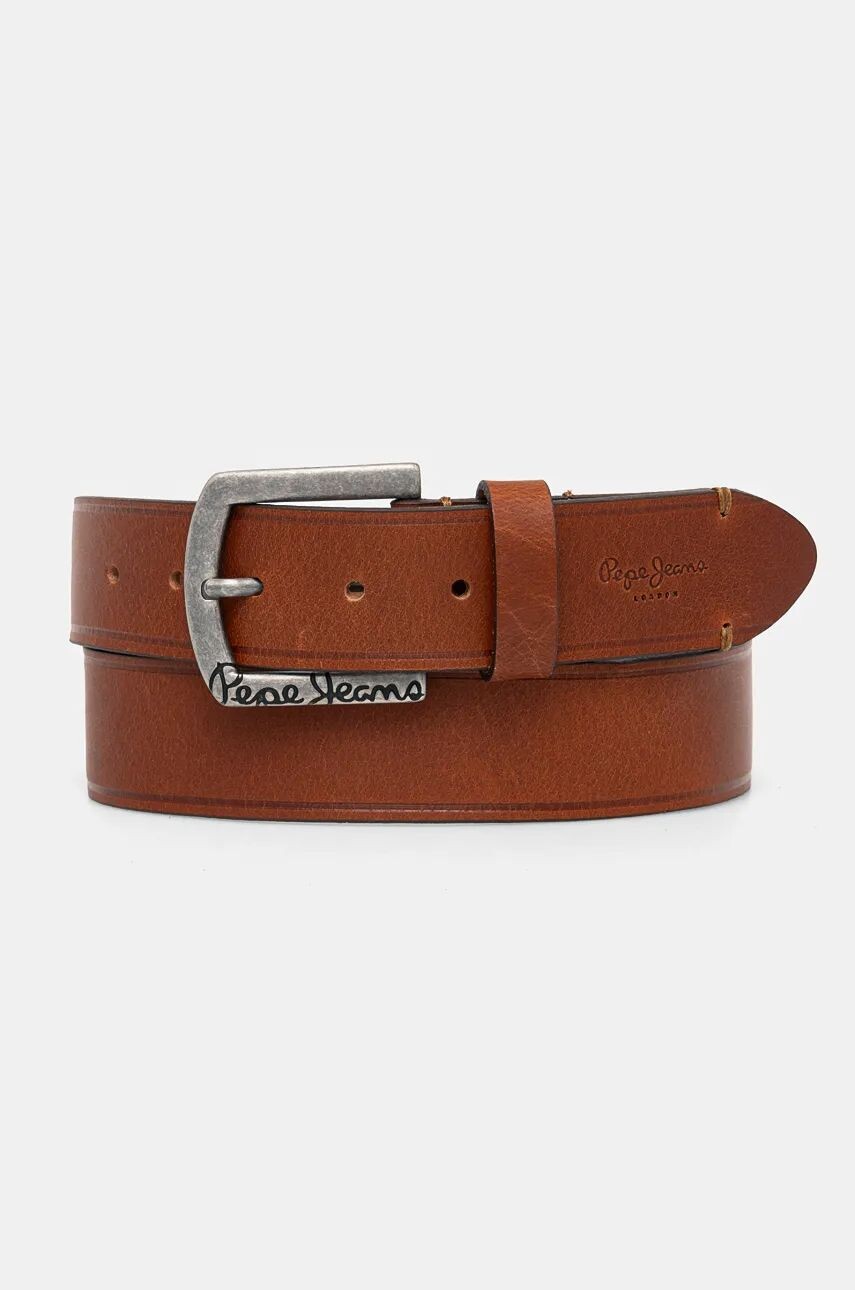 

Кожаный ремень Pepe Jeans MOSS BELT, коричневый