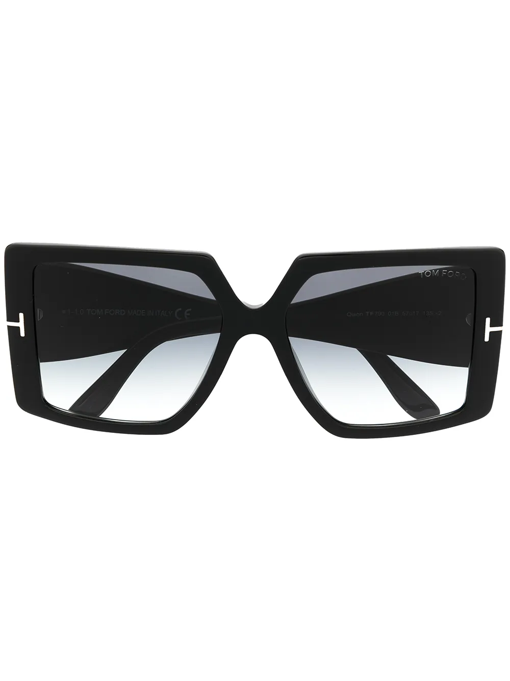 

Солнцезащитные очки Quinn в квадратной оправе TOM FORD Eyewear, черный