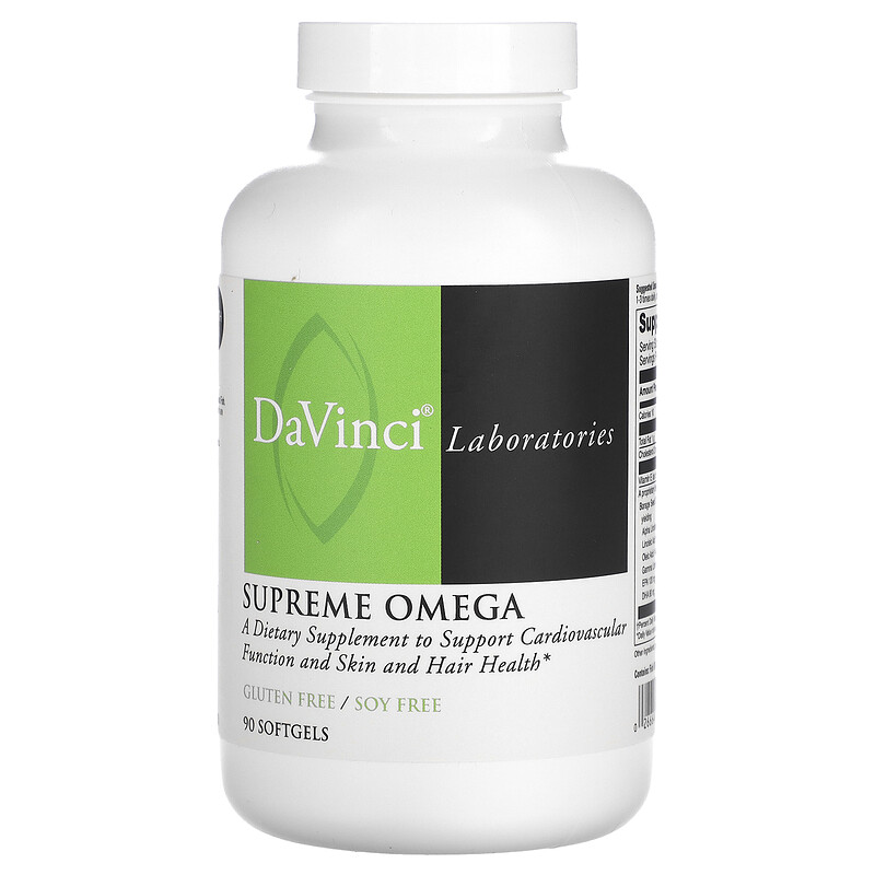 

DaVinci Laboratories, Supreme Omega, 90 мягких таблеток