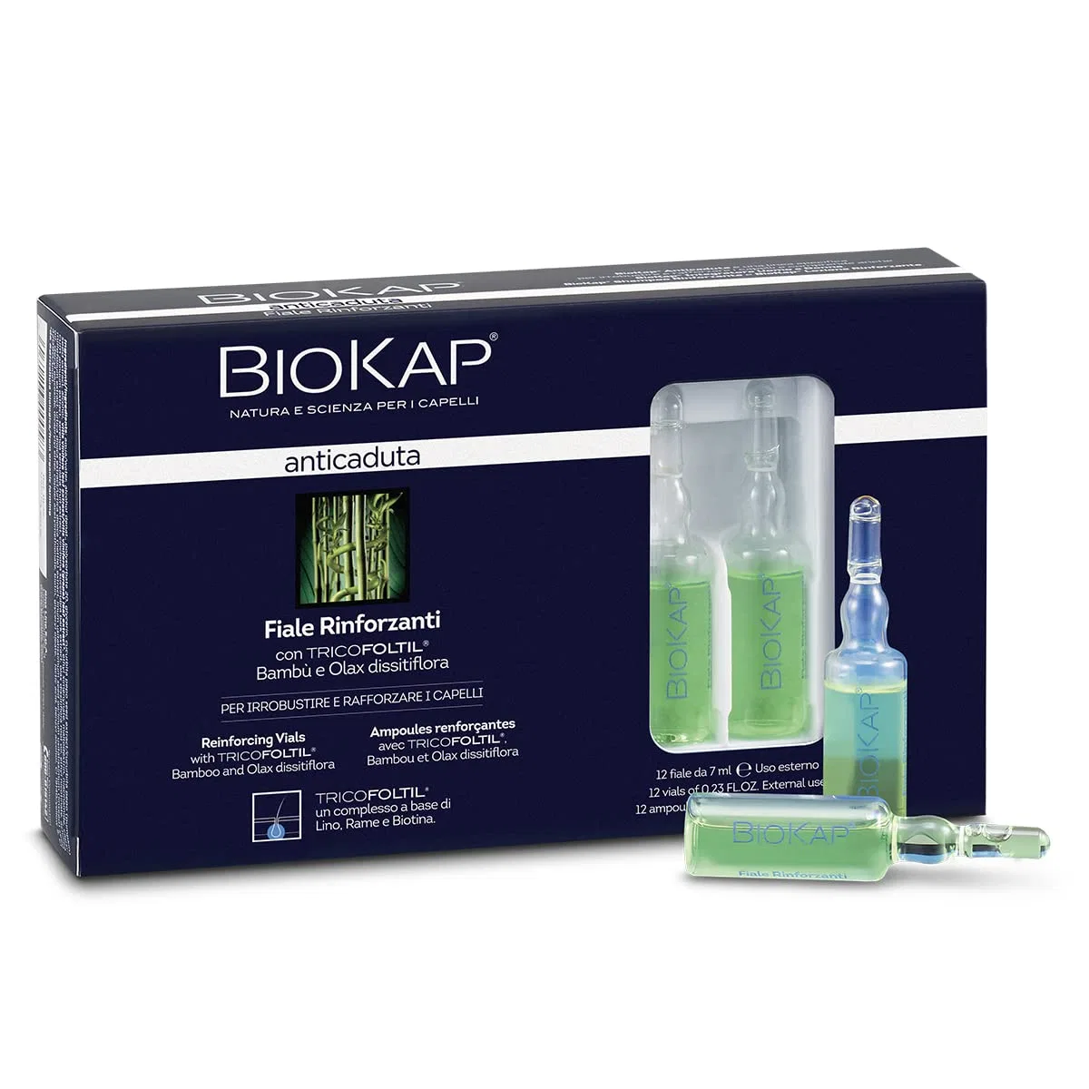 Укрепляющие ампулы «BIOKAP» против выпадения волос 12 x 7 мл Biokap
