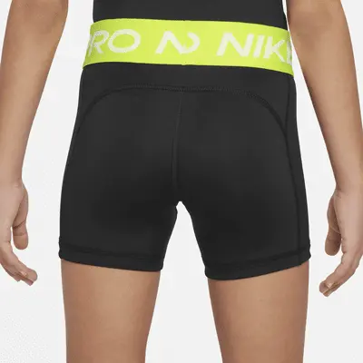 Шорты Nike Pro, цвет Black/Volt/White — фото 3