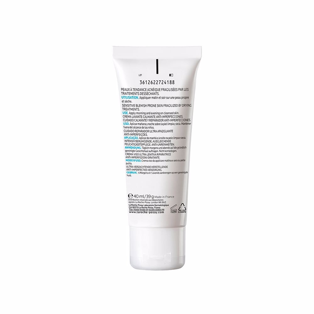 Крем для лица La Roche-Posay — Увлажняющий для ухода за лицом Effaclar h iso-biome soin réparateur crème, 40 мл — фото 2