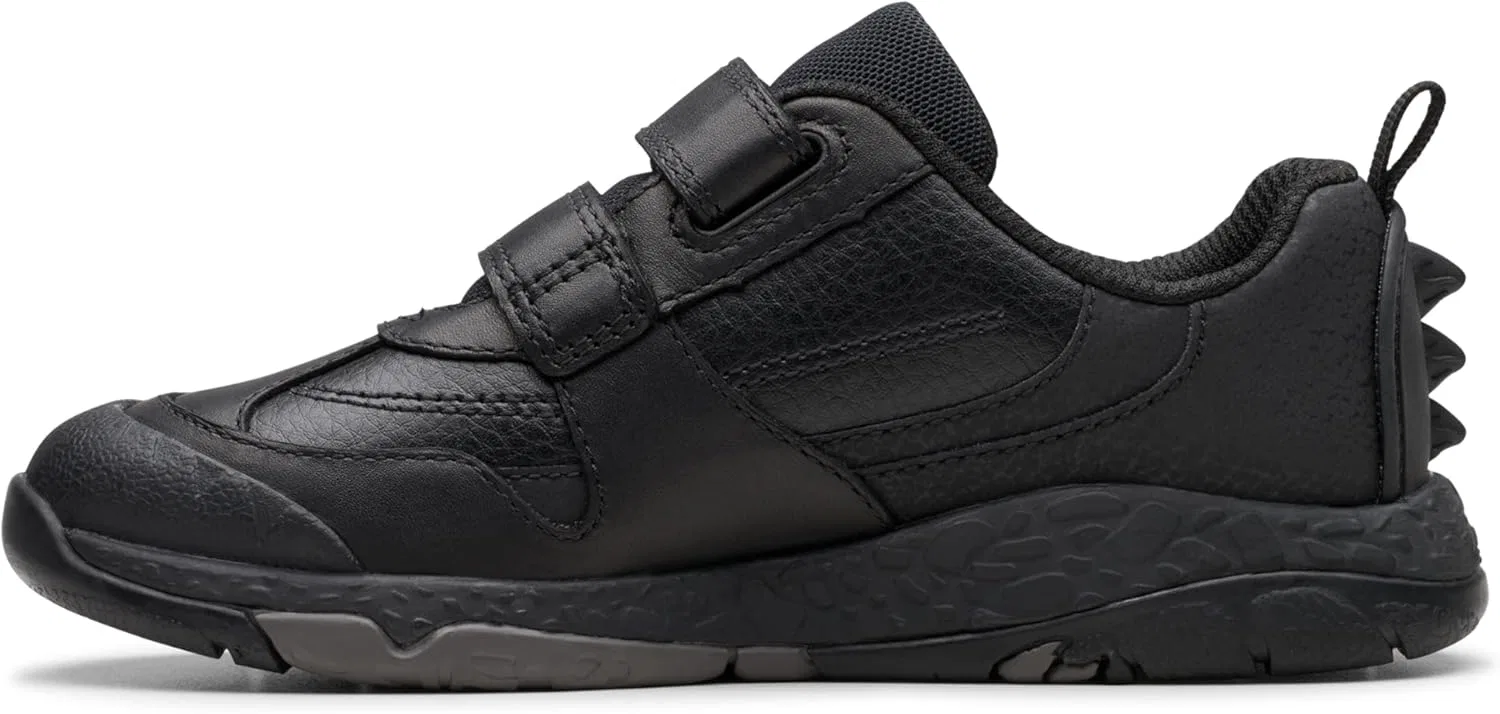 Детские оксфордские туфли Clarks Steggy2 Pace K, Black (Black Leather)