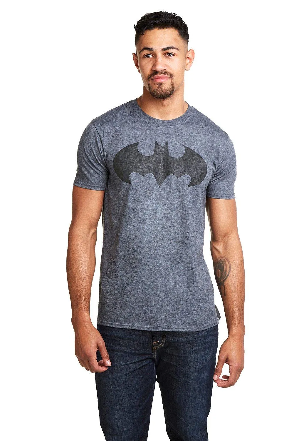 

Хлопковая футболка Mono Batman DC Comics, серый