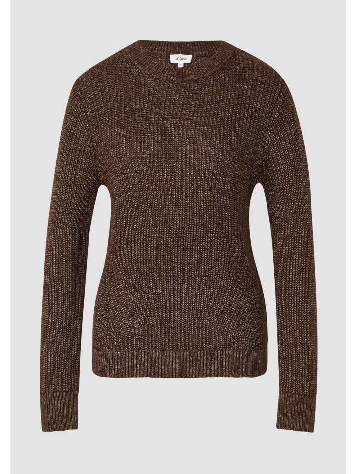 

Вязаный свитер цвета 8945_темно-коричневый s.Oliver
