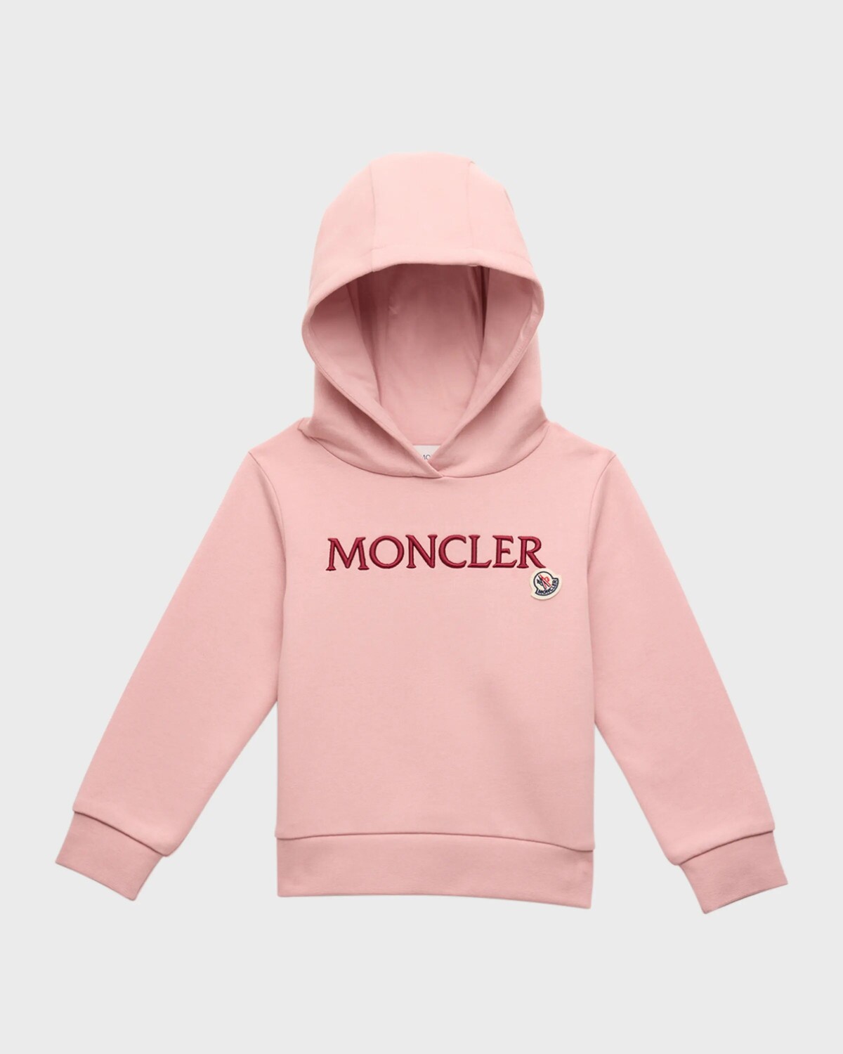

Толстовка с вышитым логотипом для девочек Moncler, цвет Rose Pink