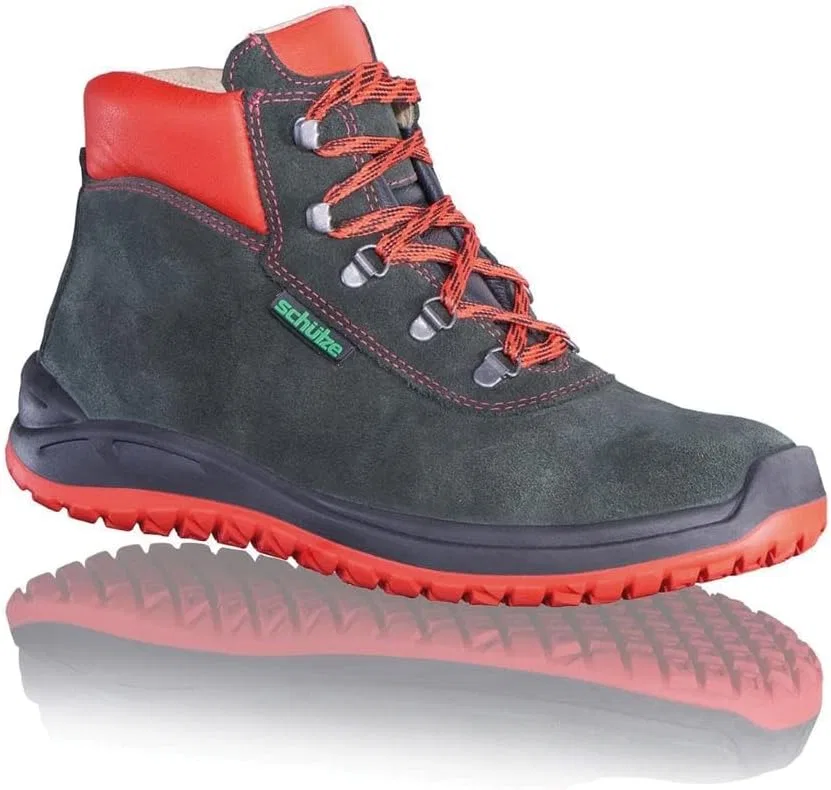 Рабочие ботинки FAIE Safety Boots S3 Red KH Dachdeckerprofi - исключительно нескользящая обувь со стальным защитным носком и подошвой, устойчивой к проколам, водоотталкивающая и прочная, подходит для кровельщиков, строителей и ремесленников
