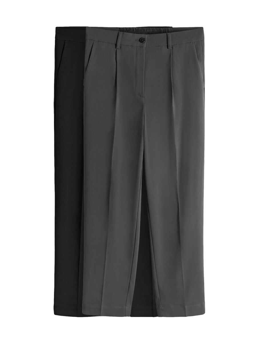 

Обычные брюки со складками спереди The Set, антрацит/черный