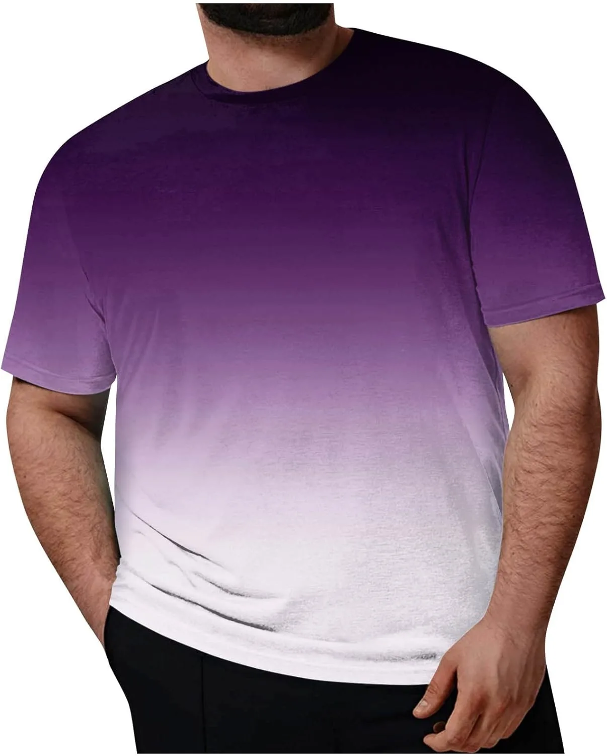 

Ymosrh мужская футболка Plus Size с принтом, короткий рукав, круглый вырез