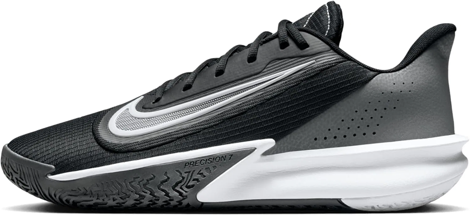Баскетбольные кроссовки Nike Precision 7 HJ9153, Black White Iron Grey Smoke Grey