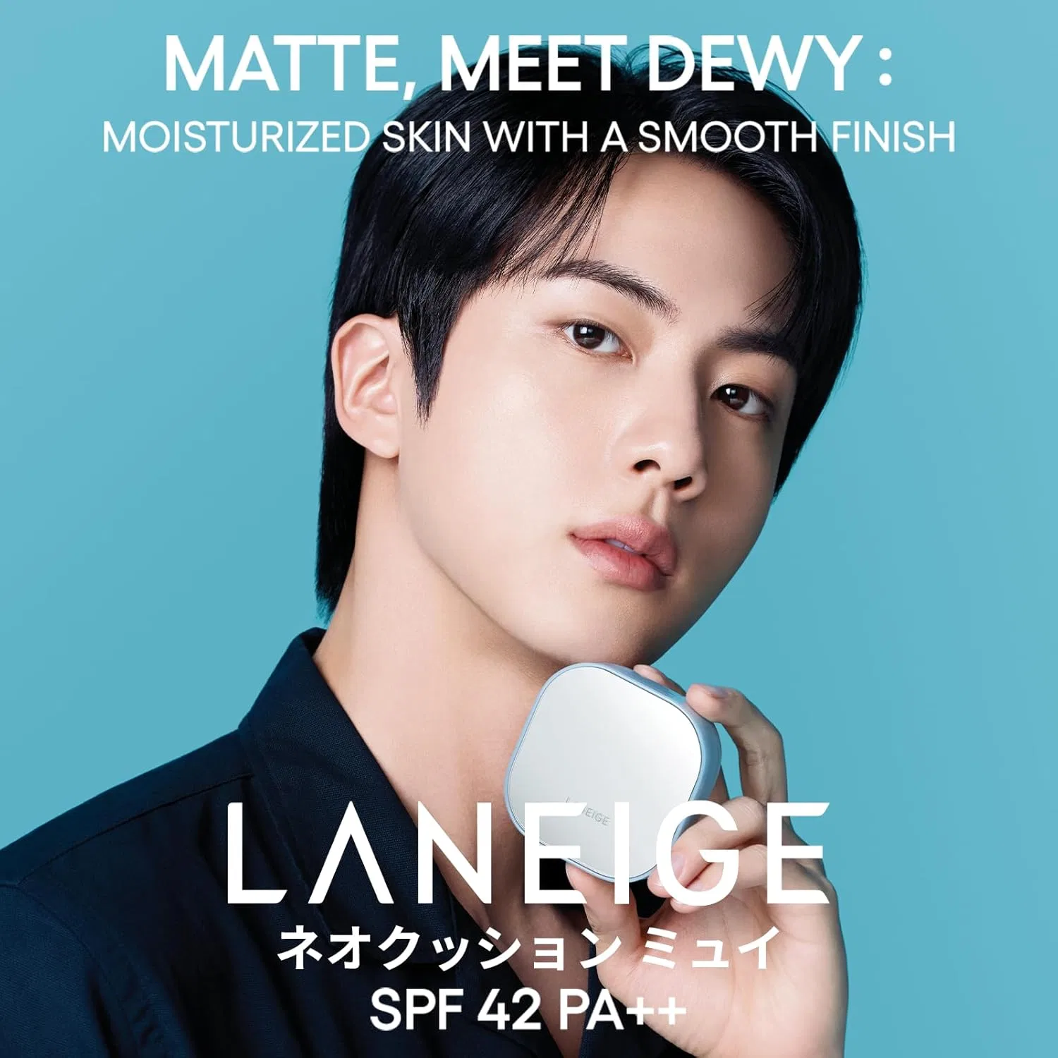 Тональная основа Laneige Neo Cushion Myu 21C1, полуматовая, 15 г — фото 2