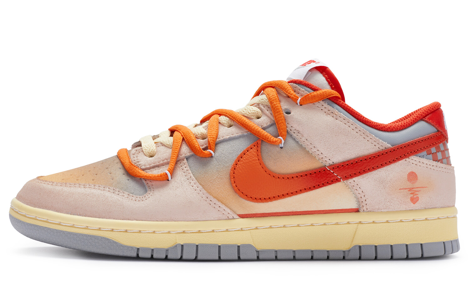 

Кроссовки Nike Dunk Skateboard Shoes Unisex Low-Top Grey/pink/orange