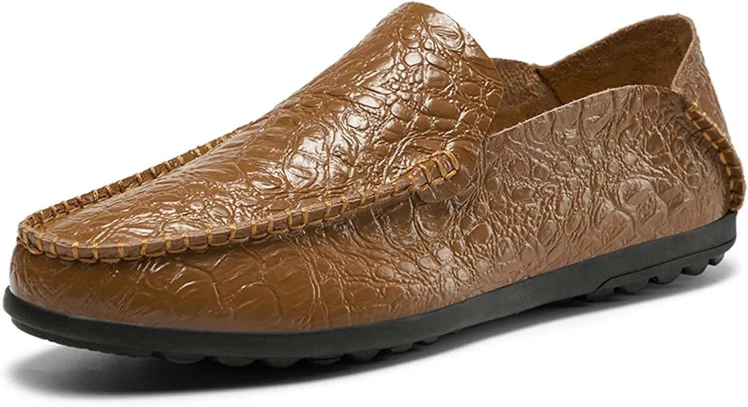 Лоферы мужские кожаные повседневные, Brown
