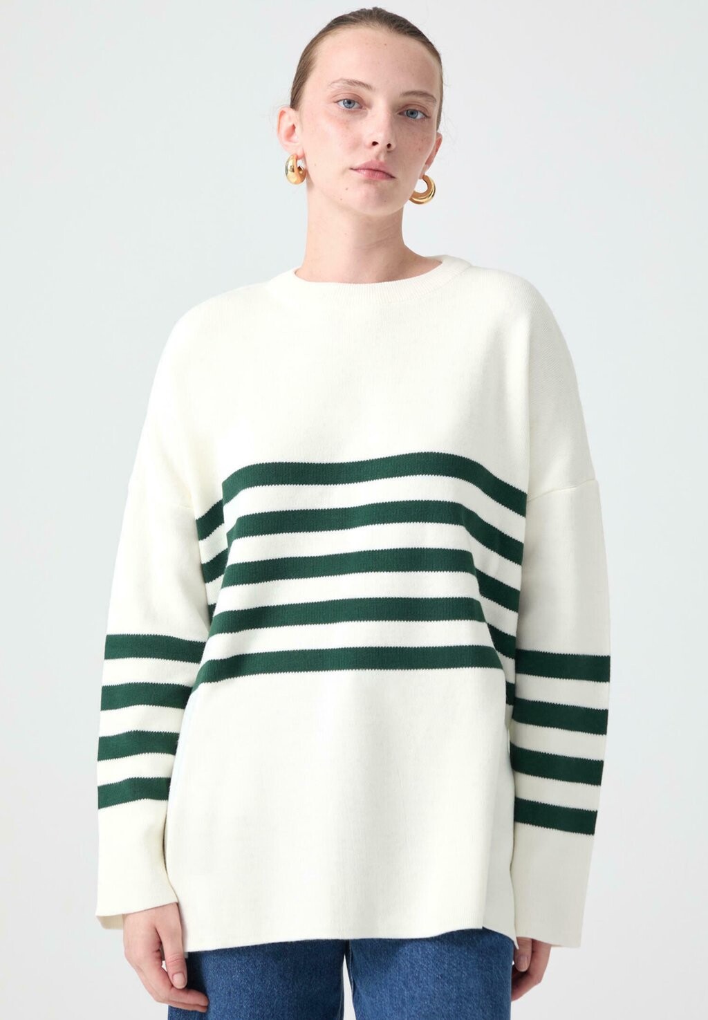 

Джемпер STRIPED Touché Privé, зеленый