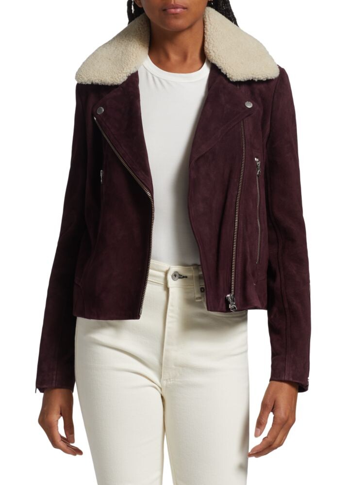 

Замшевая куртка Мак Rag & Bone, цвет Burgundy