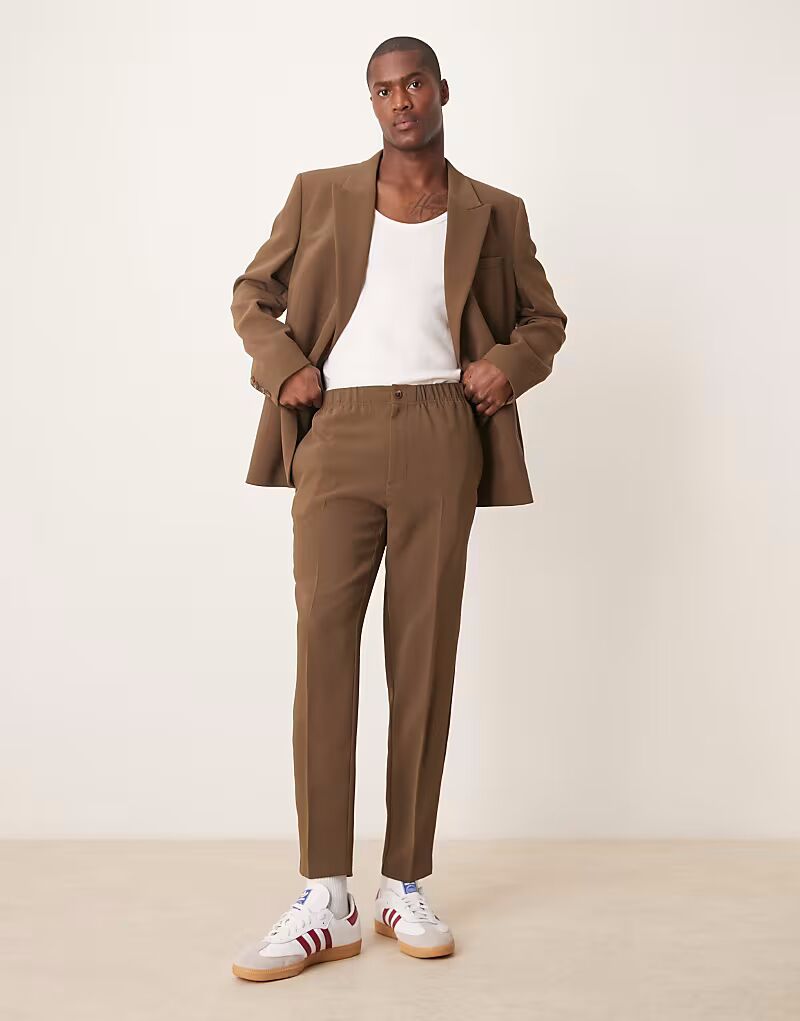 

Зауженные брюки ASOS DESIGN цвета хаки