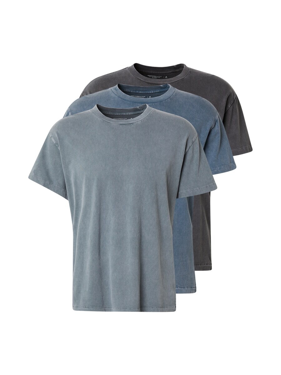 

Классическая футболка Abercrombie & Fitch Shirt, цвет blue/smoke blue/black