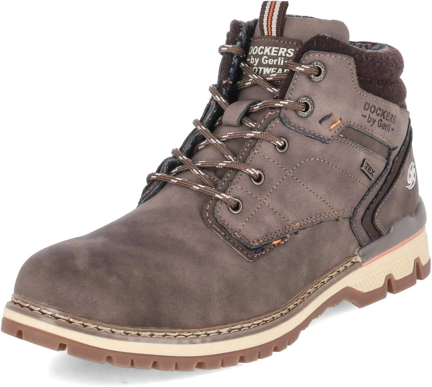 Ботинки Dockers by Gerli 53TA003-630-380 на шнуровке, синтетические, мужские, коричневые — фото 2
