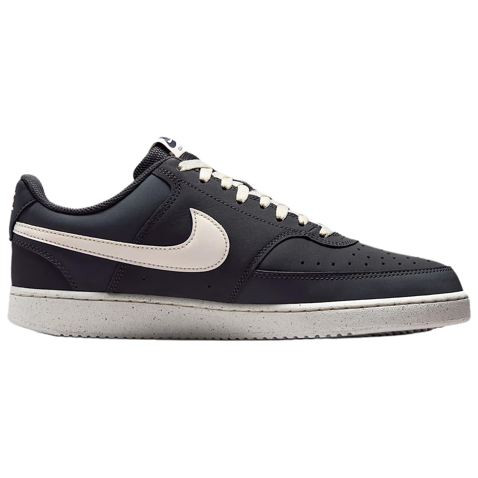 Nike Court Vision Low top Skateboard Shoes мужские черно-белые — фото 3