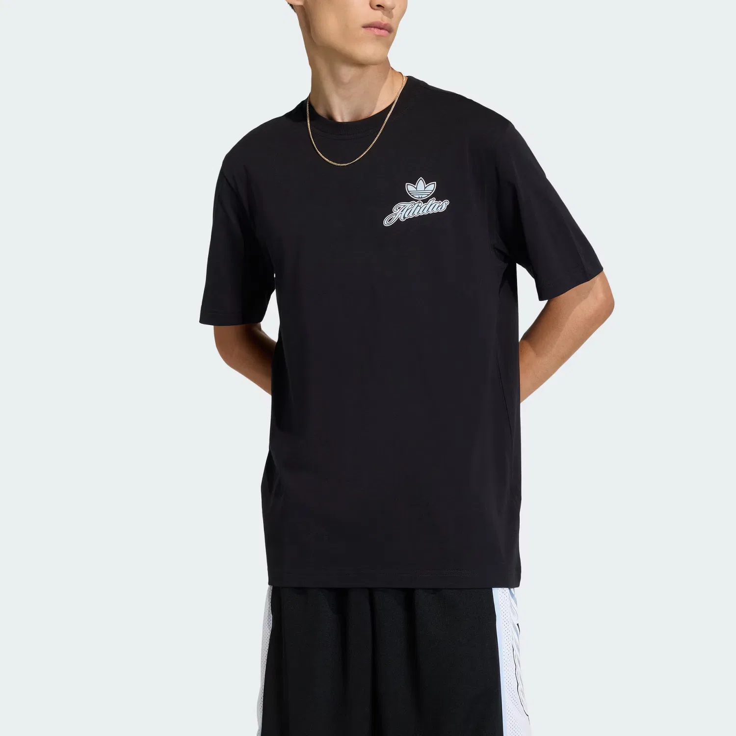 Футболка League GFX Varsity мужская Adidas Originals, Black — фото 4