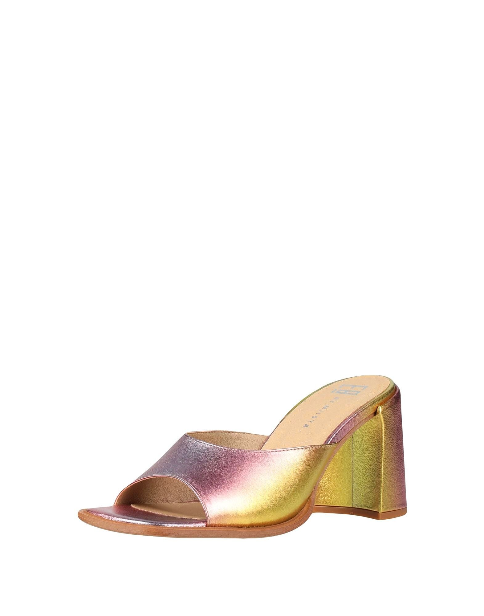 Сандалии Marlon Metallic Sandals E8 By Miista, розовое золото — фото 2
