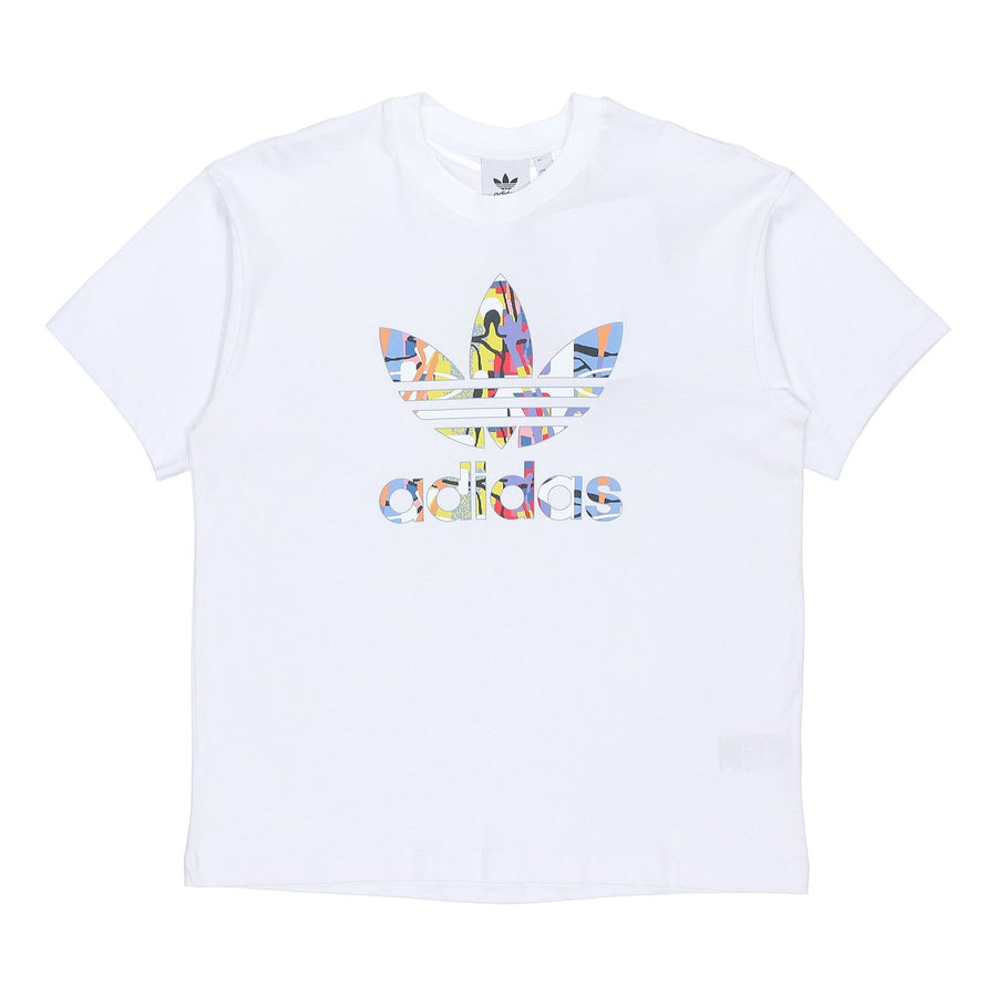 

Футболка adidas originals Love Unites Tre Casual Breathable Fabric Multi-Color Logo Sport Short Sleeve White, белый