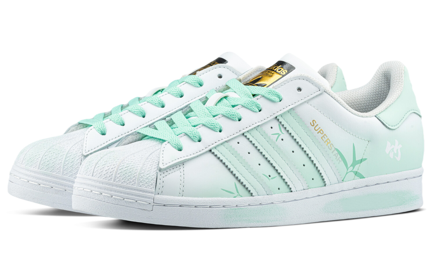 

Кроссовки adidas originals Superstar Skateboarding Shoes Unisex Low-top White, зеленый