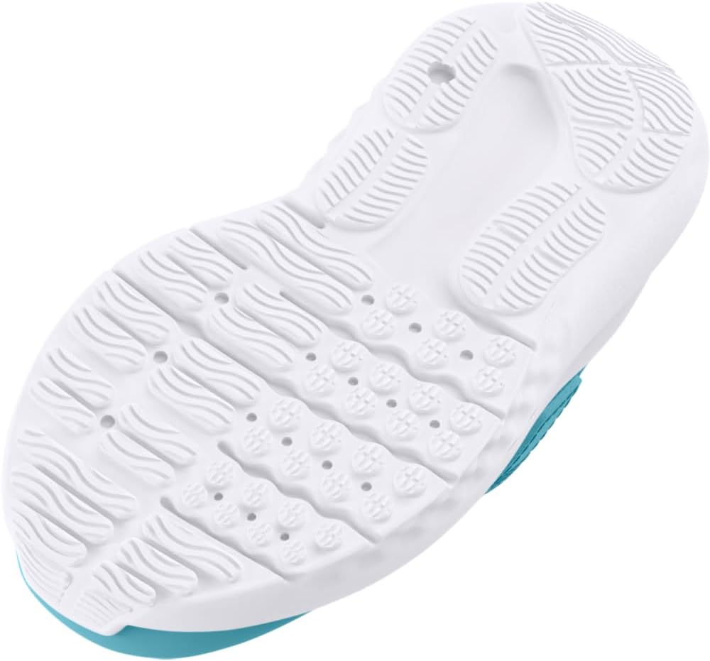 Детские кроссовки Under Armour Baby Girls' Surge 4 с альтернативной застежкой, (400) Sky Blue/Coho/Capri — фото 3