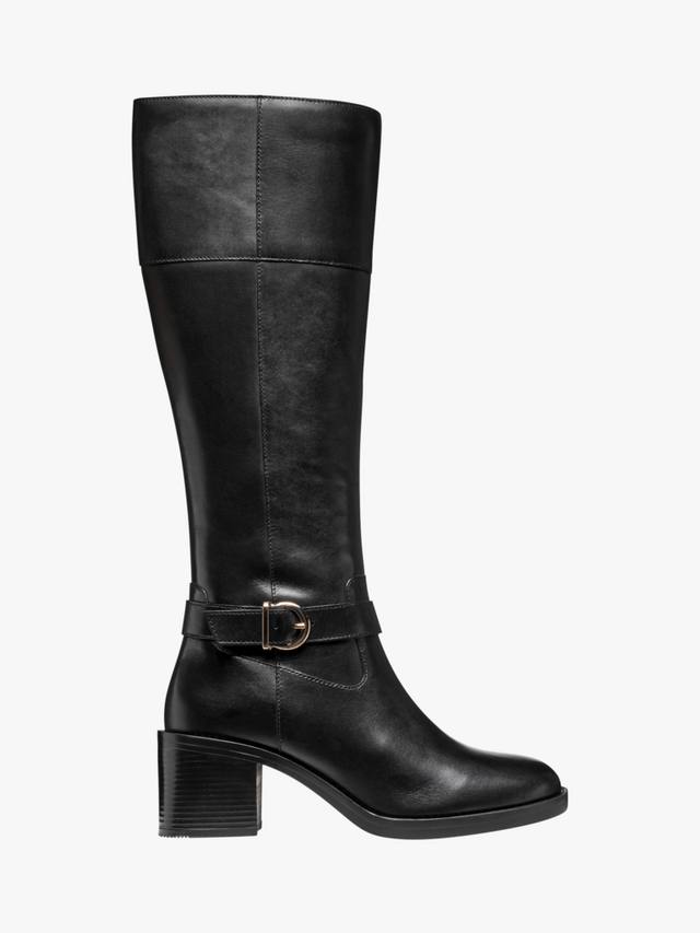 Кожаные высокие ботинки Serilda 60 до колена Geox, Black