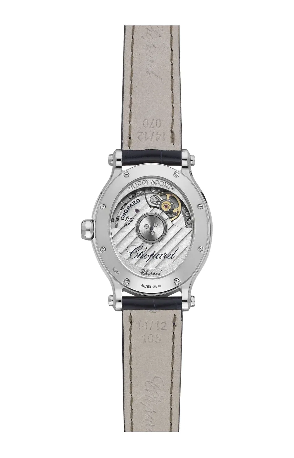 HAPPY SPORT 29 x 31 мм, автоматические, нержавеющая сталь, бриллианты - 278602-3003 CHOPARD, синий — фото 2