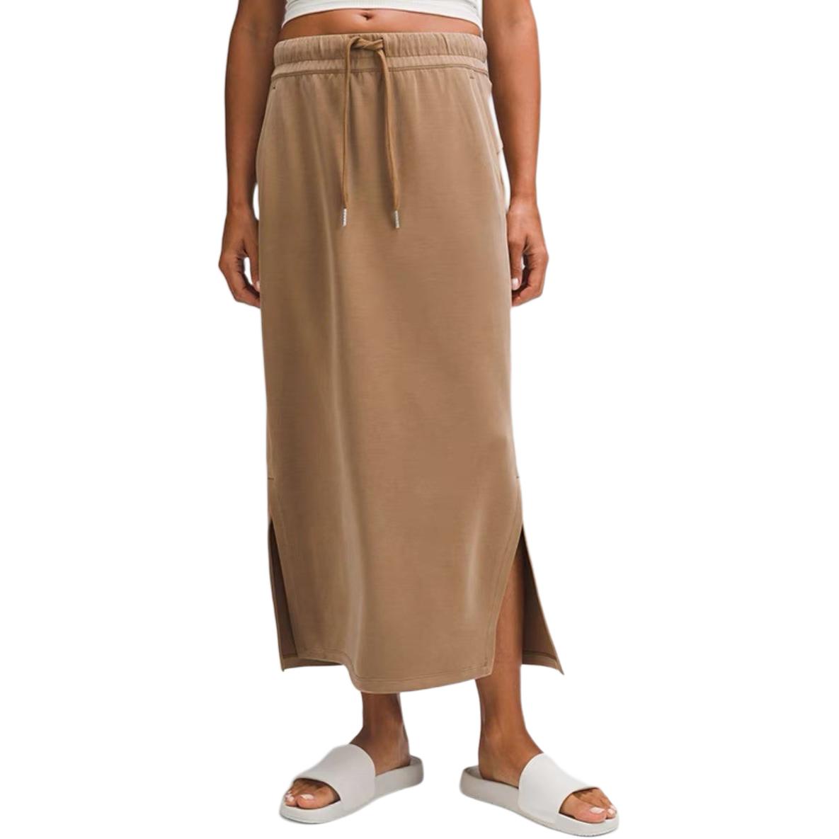 

Мягкая повседневная длинная юбка Women's Lululemon, черный