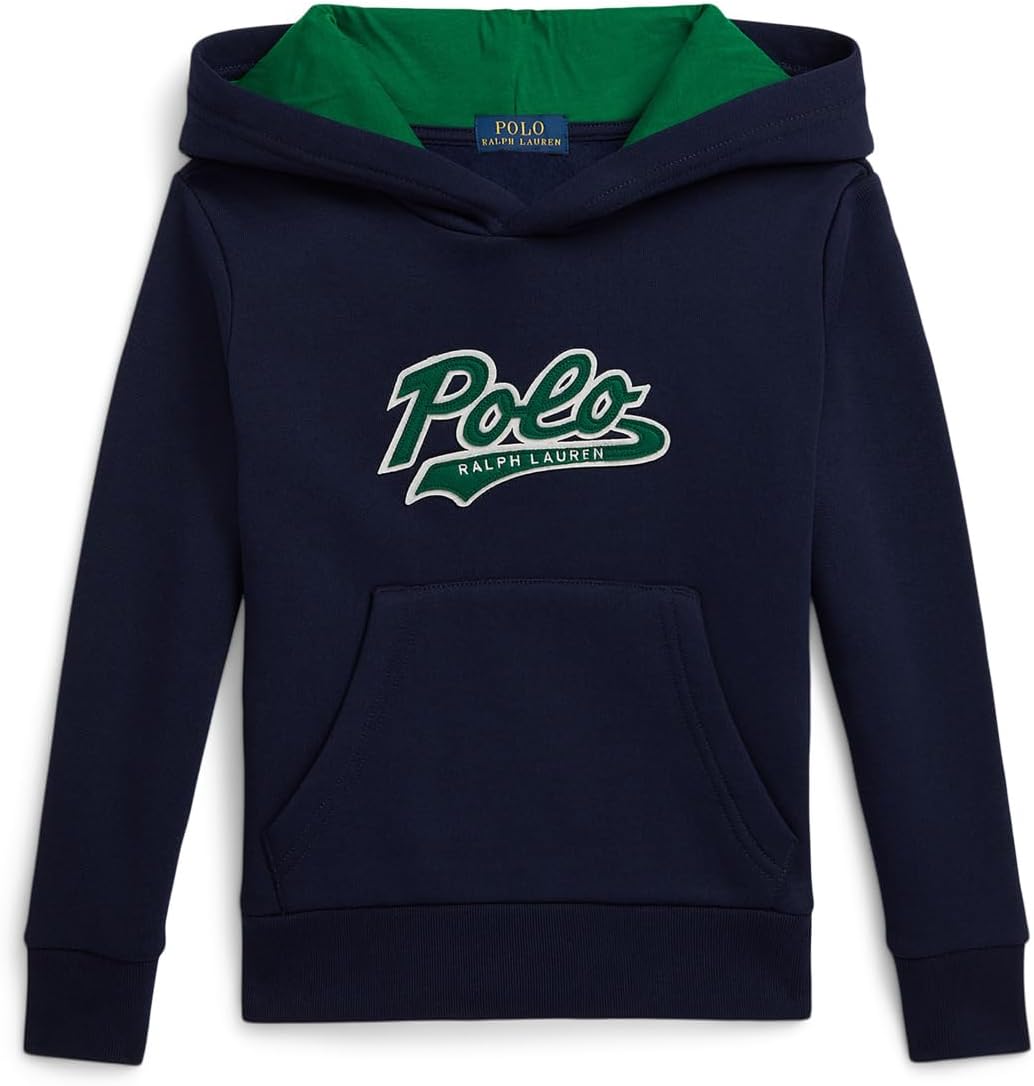 Худи Polo Ralph Lauren Kids Logo Fleece Hoodie, цвет Refined Navy