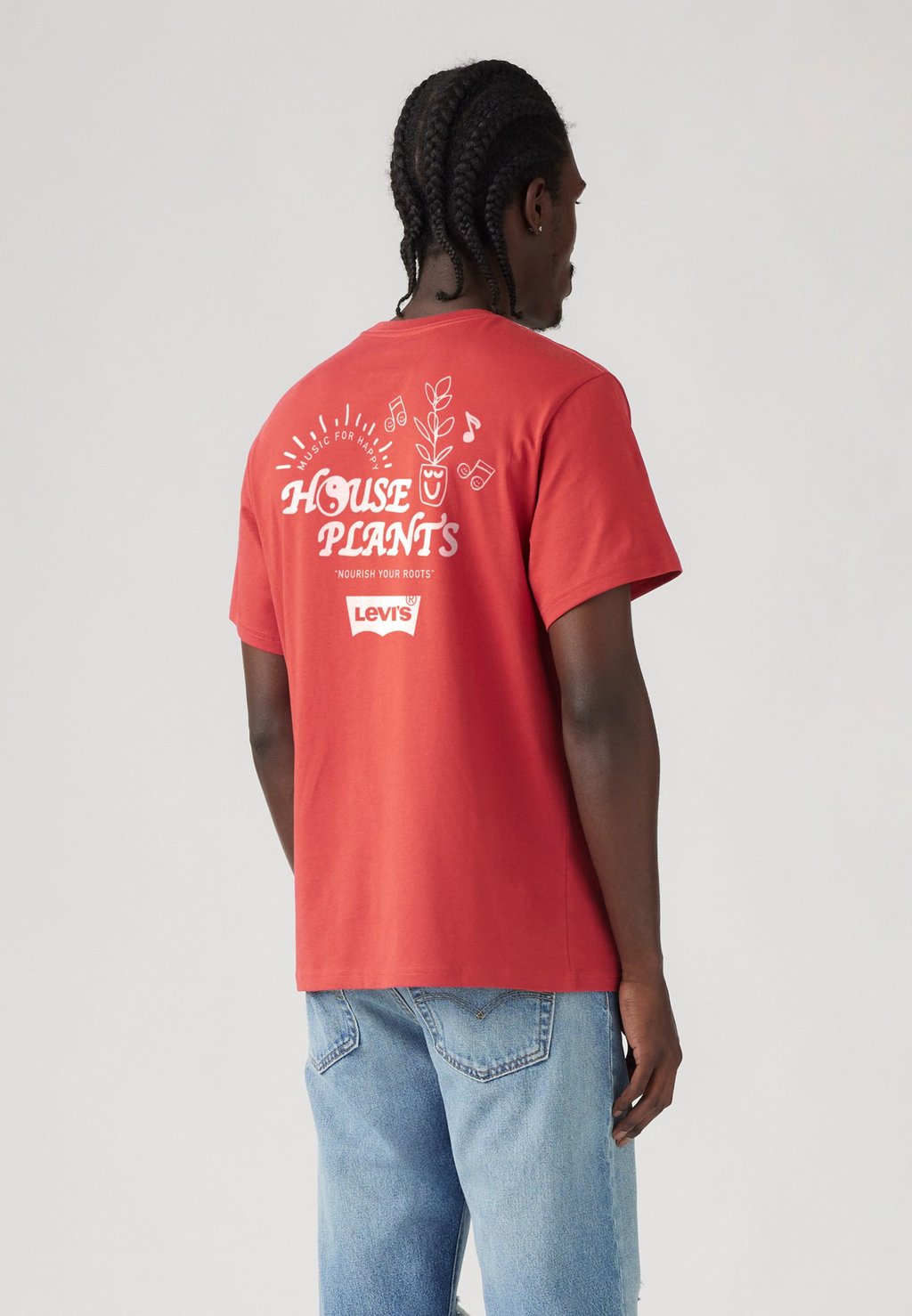 Футболка с принтом RELAXED FIT TEE Levi's, красный — фото 3