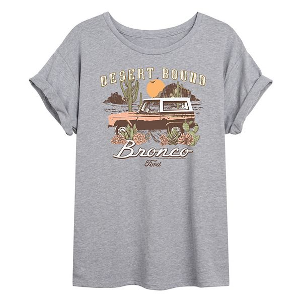 

Футболка Juniors Ford Bronco Desert Bound Licensed Character, Heather Gray, Коричневый, Футболка Juniors Ford Bronco Desert Bound Licensed Character, Heather Gray