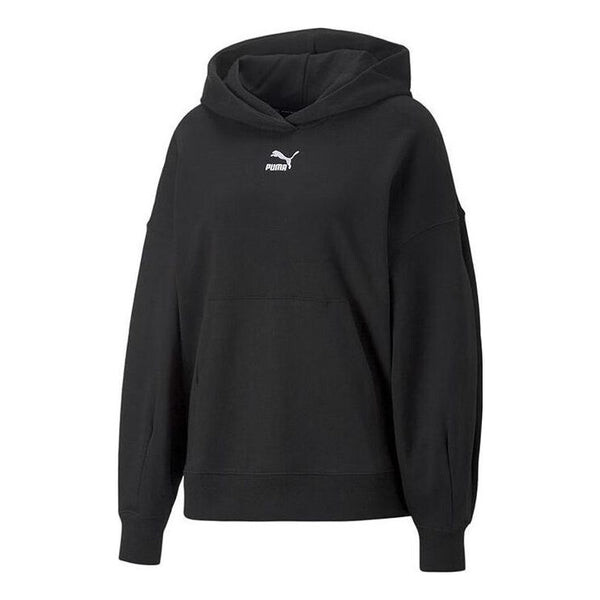 

Толстовка classic oversized hoodie tr 'black white' Puma, черный