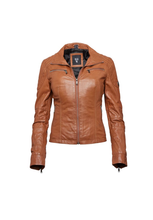 

Кожаная куртка H.I.S, цвет cognac