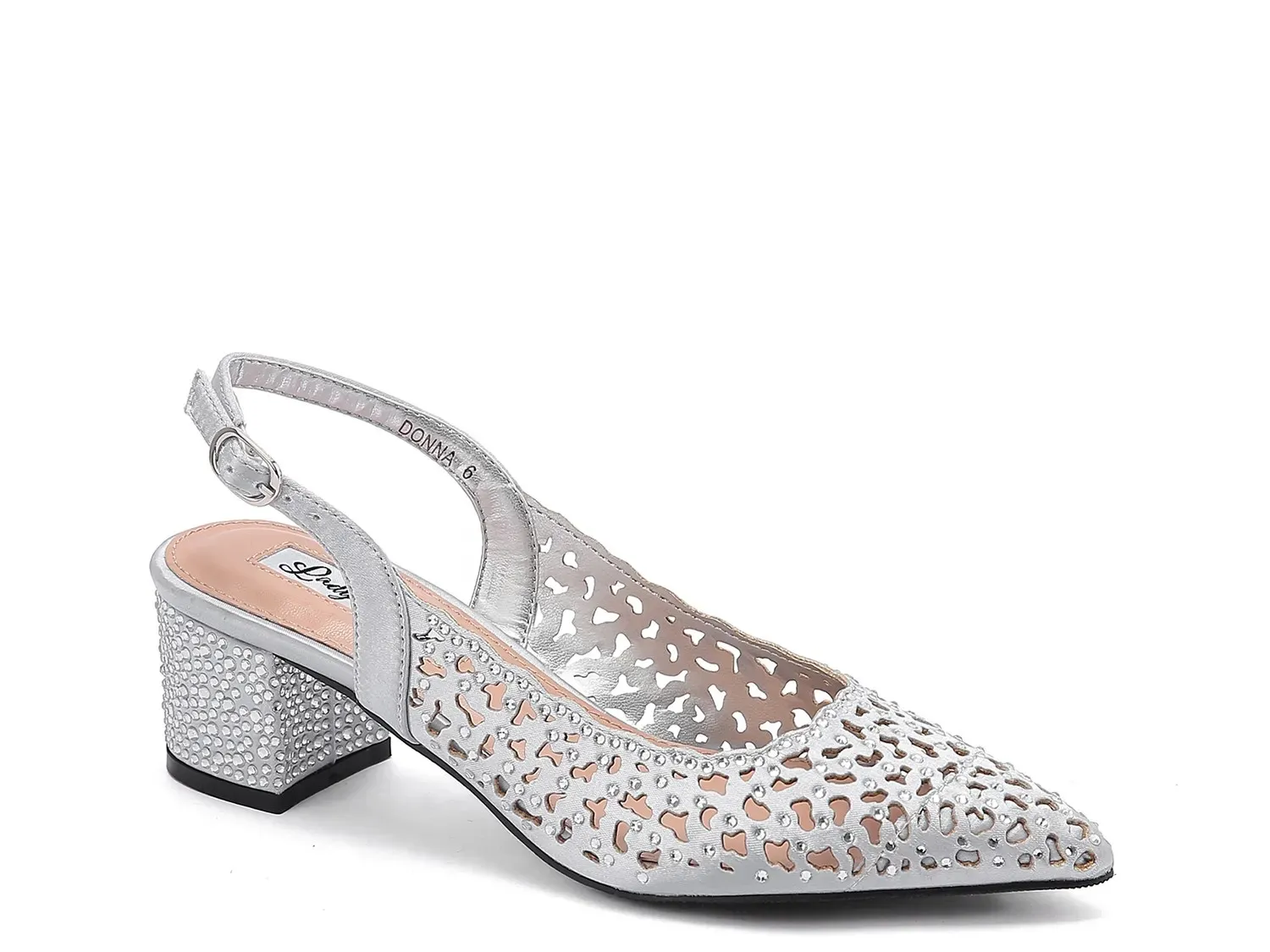 Туфли-лодочки Lady Couture Donna, серебристый металлик