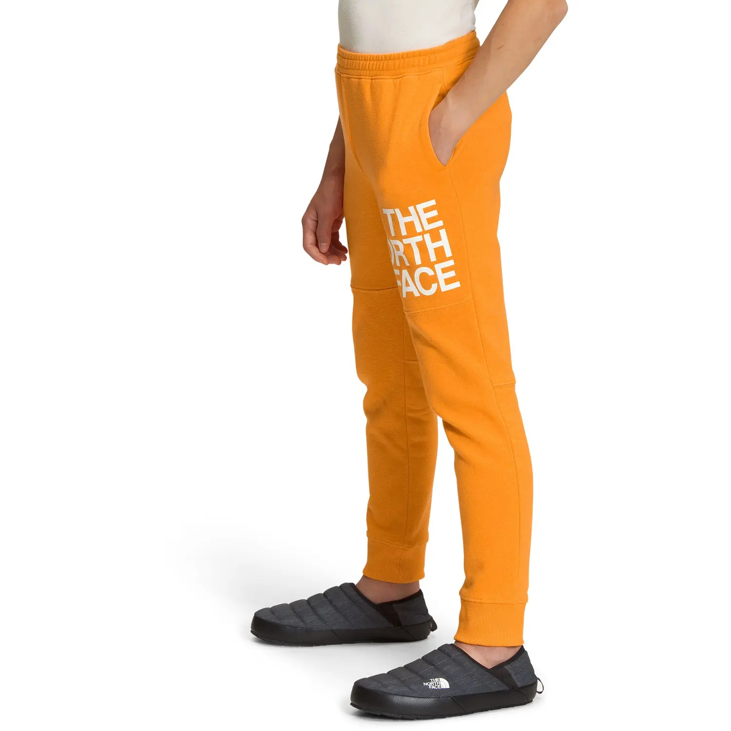 THE NORTH FACE Детские трикотажные спортивные штаны, цвет Orange — фото 3