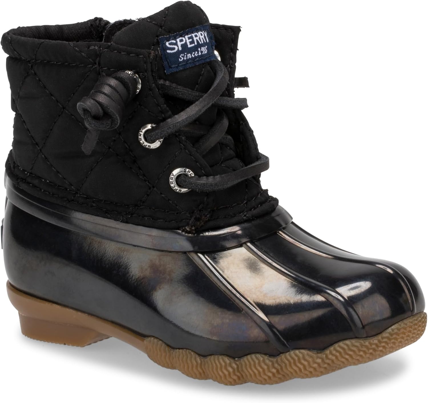 Резиновые сапоги Sperry для соленой воды (для детей младшего и старшего возраста), черный — фото 3