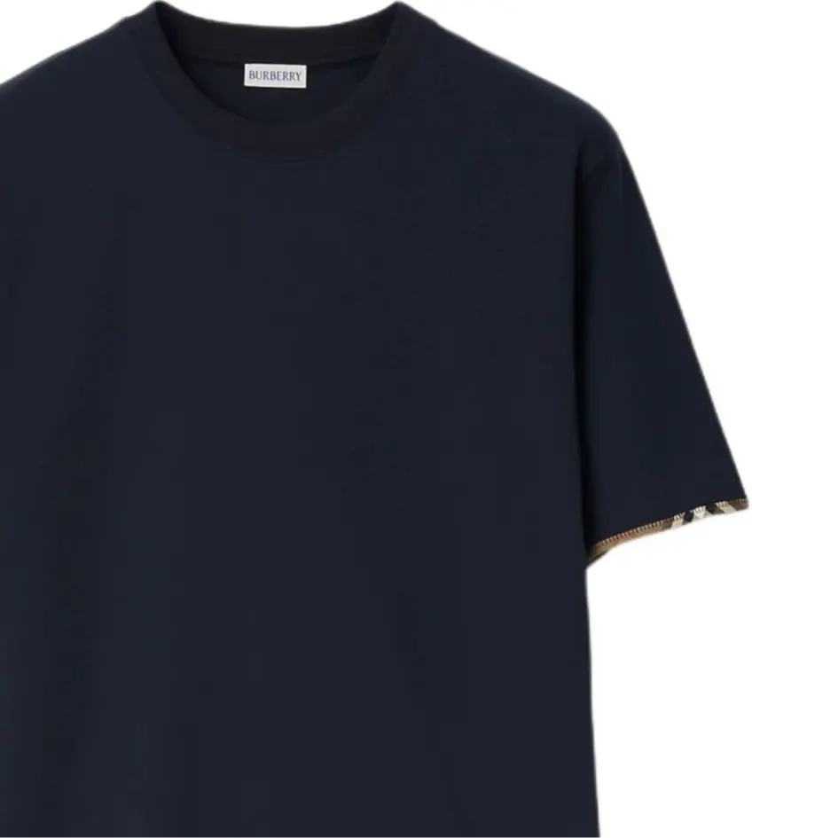 Футболка мужская Burberry marine черный, хлопок, морской черный — фото 2