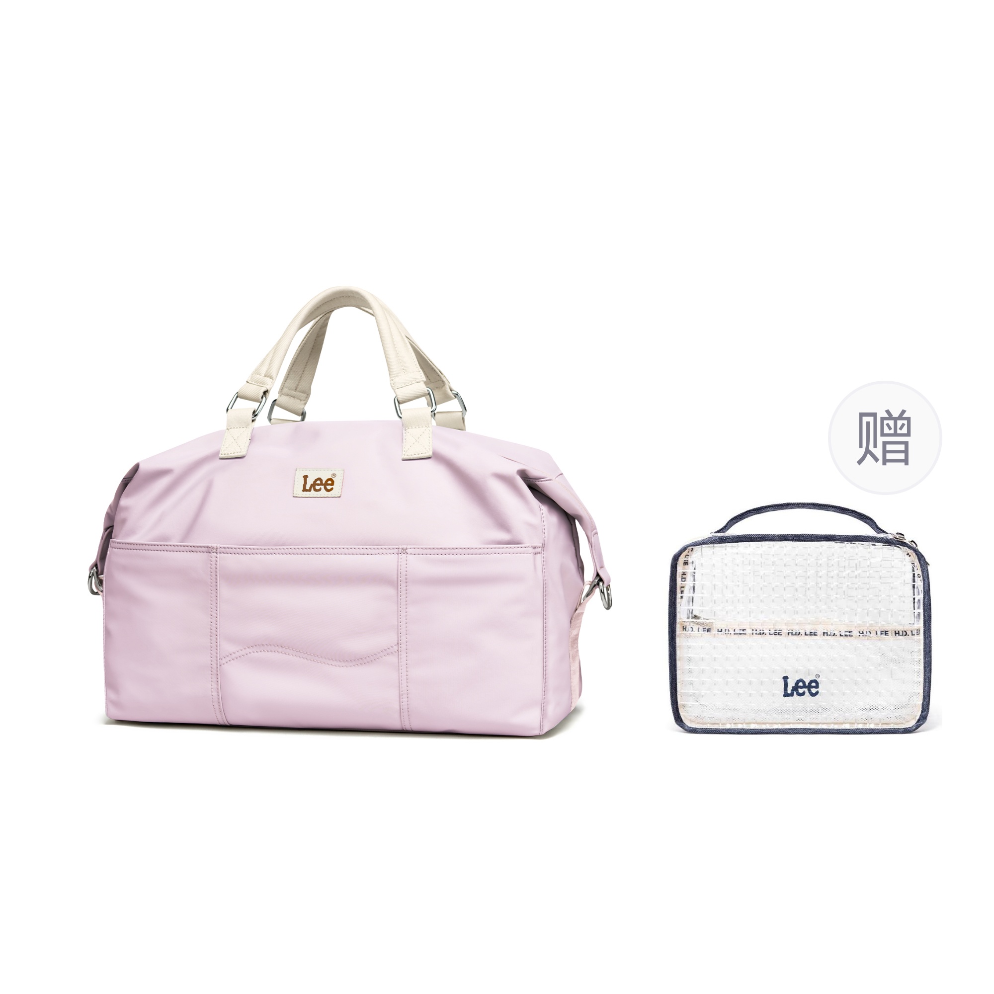 

Lee Тканевая дорожная сумка унисекс дымчато-серый обсидианово-черный светло-фиолетовый, Light Purple+Travel Toiletry Bag