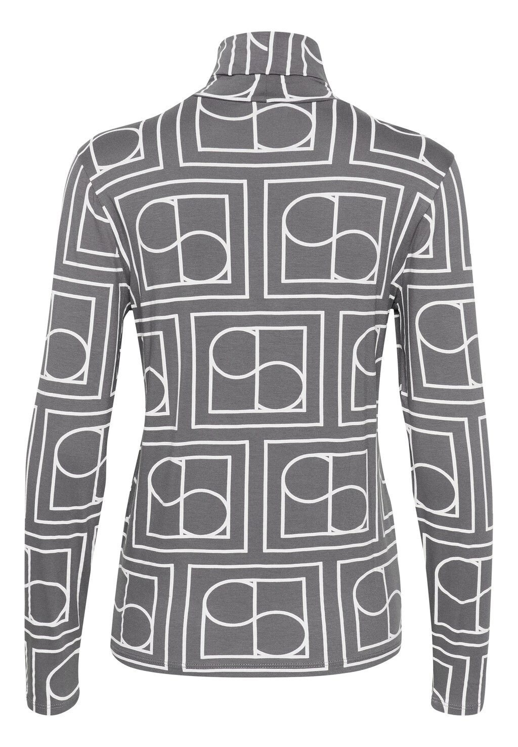 

Топ с длинными рукавами HANADI PRINTED ROLLNECK Soaked in Luxury, темно-серый