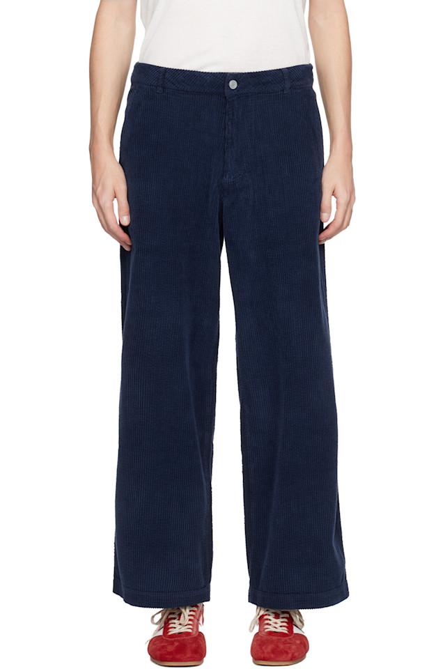 

Вельветовые брюки Erl, темно-синий