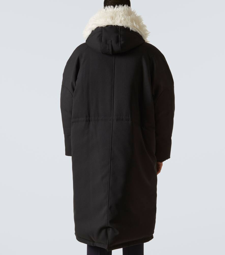 Пуховик с отделкой из искусственного меха Jil Sander, Black — фото 4