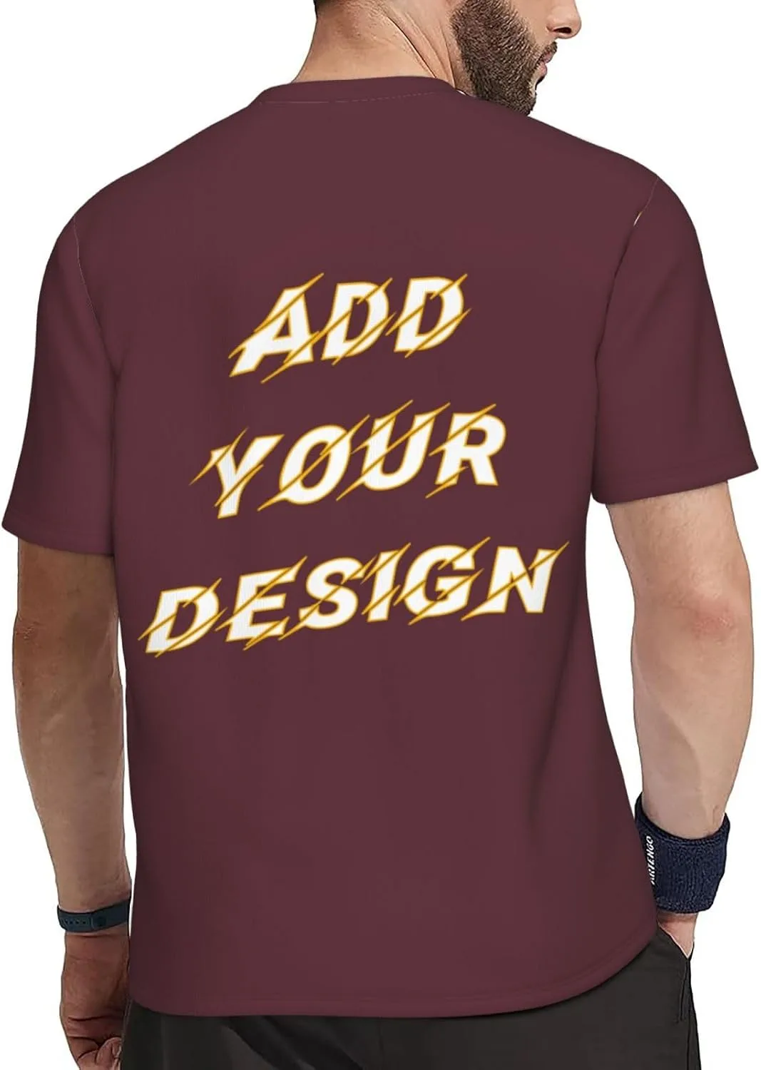 Футболка мужская Custom T Shirts с принтом на 4 сторонах — фото 4