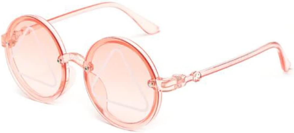 

Детские солнцезащитные очки с круглыми линзами, треугольные солнцезащитные очки Ocean Piece, мужские и женские детские очки (прозрачные, для пудры) Weloveushop, Transparent Powder