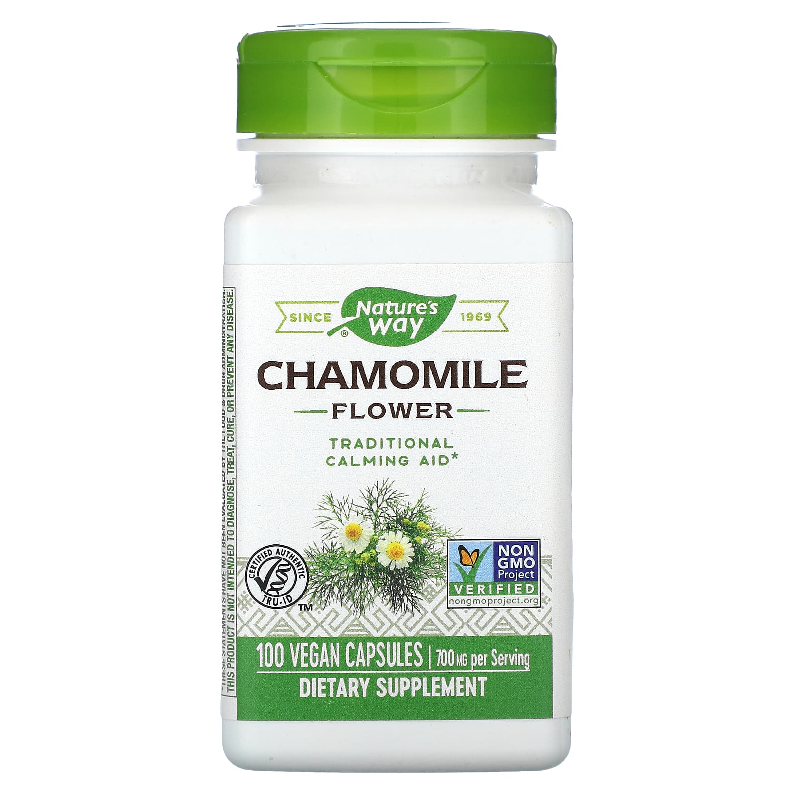 

Nature's Way Chamomile Flower 350 mg 100 Vegetarian Capsules