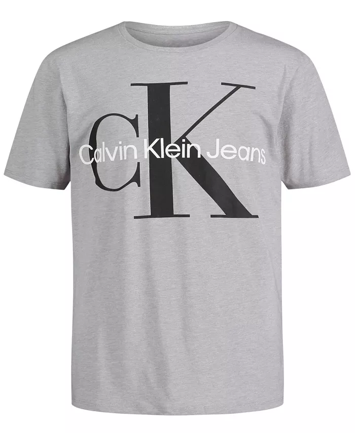 

Футболка с коротким рукавом Big Boys Core Monologo Calvin Klein, серый