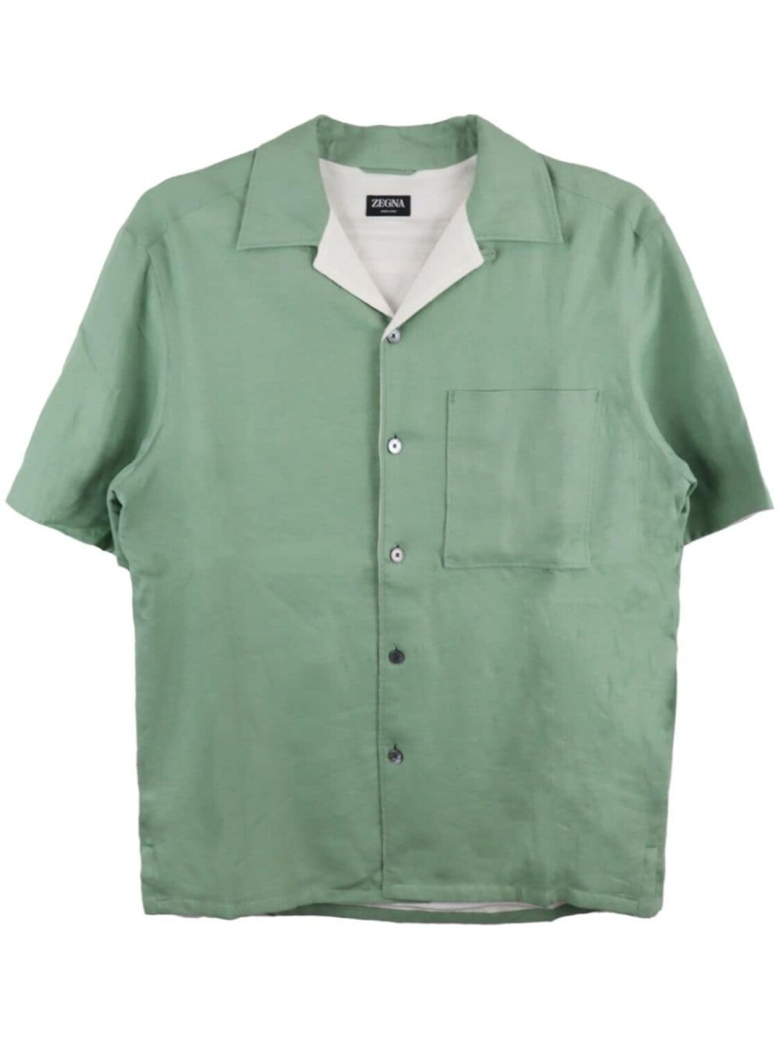 

Рубашка Zegna Oasi Lino, зеленый